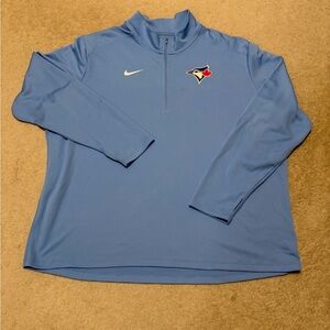 Nike Light Blue Dri-FIT Top Toronto Blue Jays 1/4 Zip